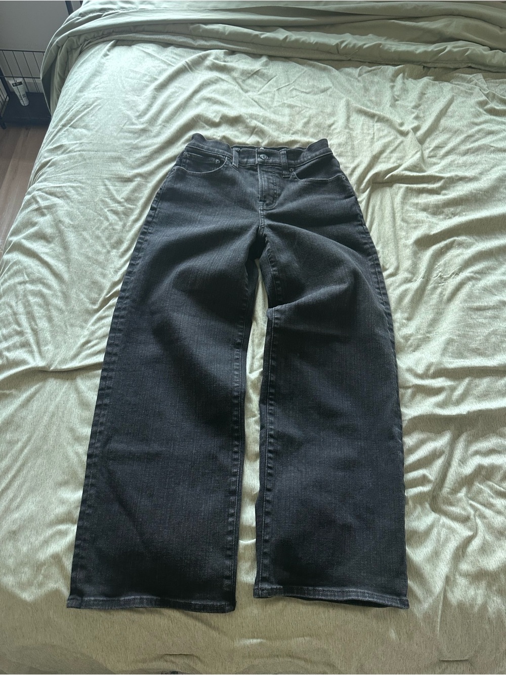 madewell cropped wide leg jeans
